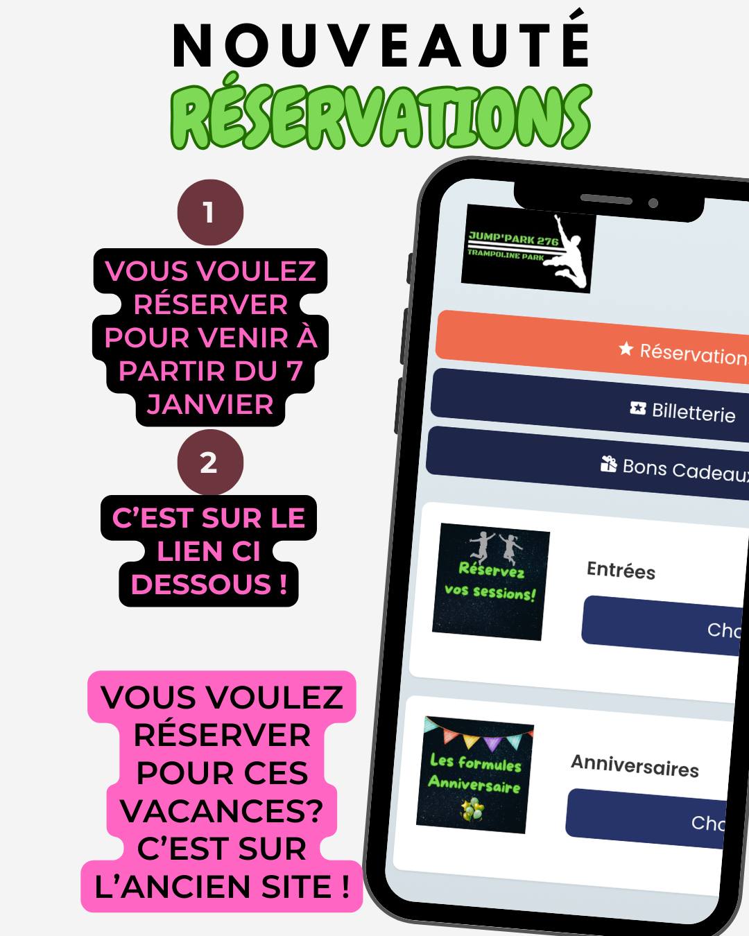 reservation infos